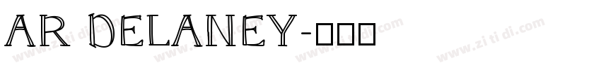 AR DELANEY字体转换